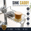 Sink Organizer – Stainless Steel Kitchen Sink Rack with Adjustable Clamp